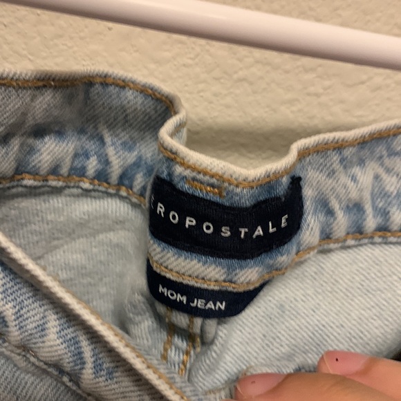 aeropostale blue demin mom jeans size 10 - Picture 4 of 5